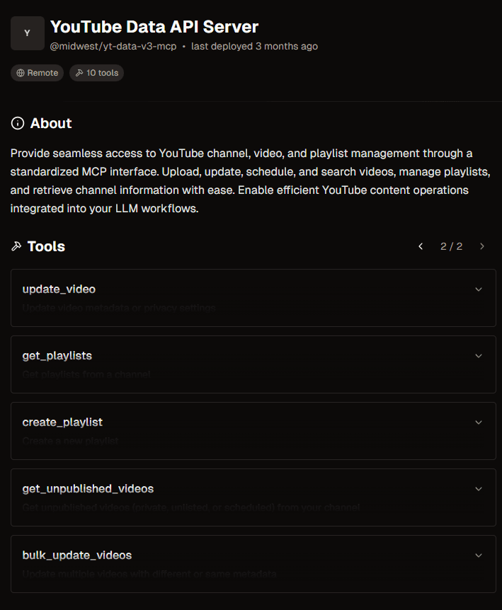 Custom MCP Server Development